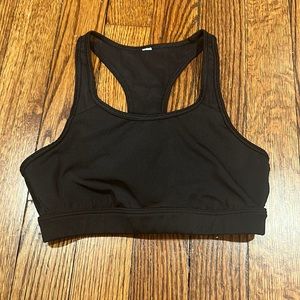 Black adidas sports bra